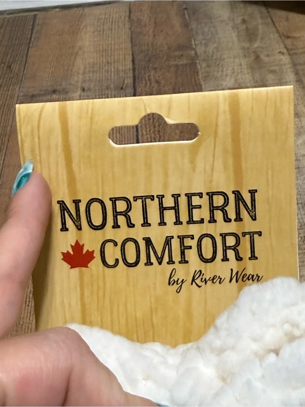 Brand New River Wear Northern Comfort Sherpa-Lined Grip women Slipper Socks